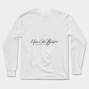 Michael John Burgess Signature Black Long Sleeve T-Shirt